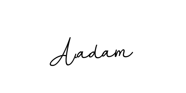 Design your own signature with our free online signature maker. With this signature software, you can create a handwritten (BallpointsItalic-DORy9) signature for name A.adam. A.adam signature style 11 images and pictures png