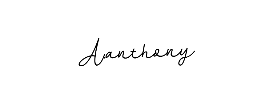 Design your own signature with our free online signature maker. With this signature software, you can create a handwritten (BallpointsItalic-DORy9) signature for name A.anthony. A.anthony signature style 11 images and pictures png