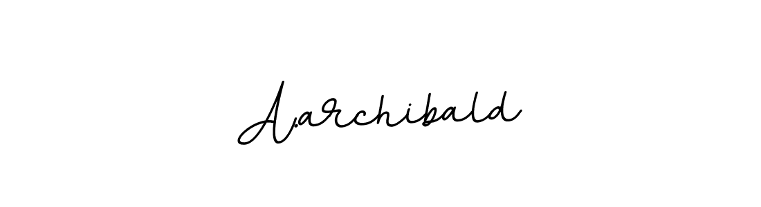 This is the best signature style for the A.archibald name. Also you like these signature font (BallpointsItalic-DORy9). Mix name signature. A.archibald signature style 11 images and pictures png