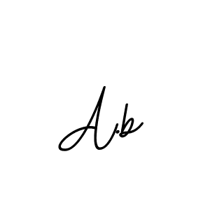Check out images of Autograph of A.b name. Actor A.b Signature Style. BallpointsItalic-DORy9 is a professional sign style online. A.b signature style 11 images and pictures png