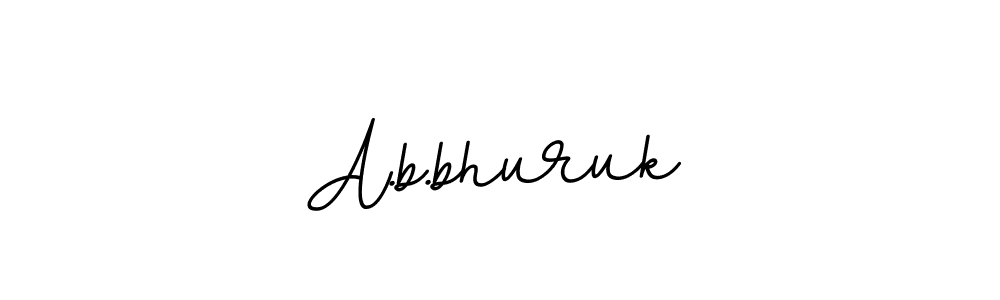 Use a signature maker to create a handwritten signature online. With this signature software, you can design (BallpointsItalic-DORy9) your own signature for name A.b.bhuruk. A.b.bhuruk signature style 11 images and pictures png
