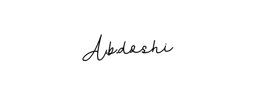 Also we have A.b.doshi name is the best signature style. Create professional handwritten signature collection using BallpointsItalic-DORy9 autograph style. A.b.doshi signature style 11 images and pictures png