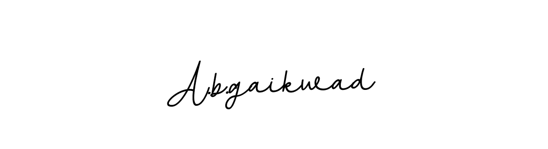 How to make A.b.gaikwad name signature. Use BallpointsItalic-DORy9 style for creating short signs online. This is the latest handwritten sign. A.b.gaikwad signature style 11 images and pictures png