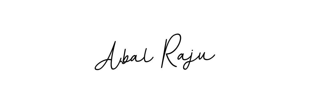 You should practise on your own different ways (BallpointsItalic-DORy9) to write your name (A.bal Raju) in signature. don't let someone else do it for you. A.bal Raju signature style 11 images and pictures png