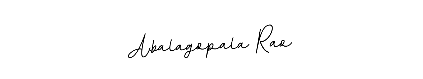 The best way (BallpointsItalic-DORy9) to make a short signature is to pick only two or three words in your name. The name A.balagopala Rao include a total of six letters. For converting this name. A.balagopala Rao signature style 11 images and pictures png