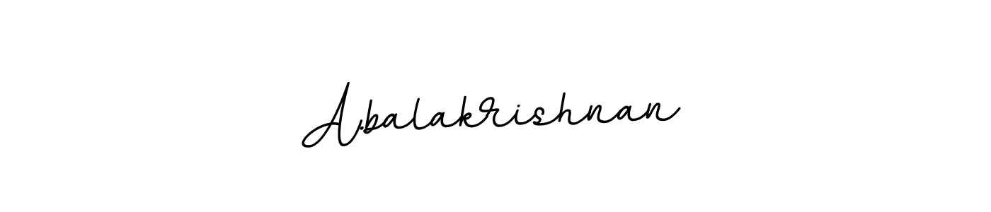 It looks lik you need a new signature style for name A.balakrishnan. Design unique handwritten (BallpointsItalic-DORy9) signature with our free signature maker in just a few clicks. A.balakrishnan signature style 11 images and pictures png