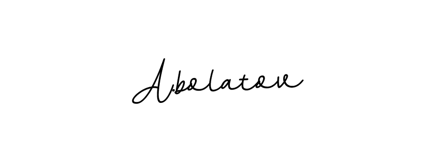 It looks lik you need a new signature style for name A.bolatov. Design unique handwritten (BallpointsItalic-DORy9) signature with our free signature maker in just a few clicks. A.bolatov signature style 11 images and pictures png