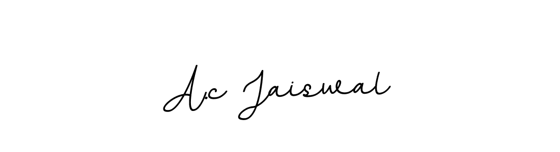 Use a signature maker to create a handwritten signature online. With this signature software, you can design (BallpointsItalic-DORy9) your own signature for name A.c Jaiswal. A.c Jaiswal signature style 11 images and pictures png