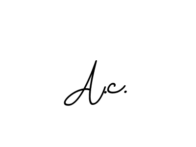Use a signature maker to create a handwritten signature online. With this signature software, you can design (BallpointsItalic-DORy9) your own signature for name A.c.. A.c. signature style 11 images and pictures png