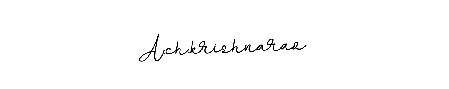 How to make A.ch.krishnarao name signature. Use BallpointsItalic-DORy9 style for creating short signs online. This is the latest handwritten sign. A.ch.krishnarao signature style 11 images and pictures png