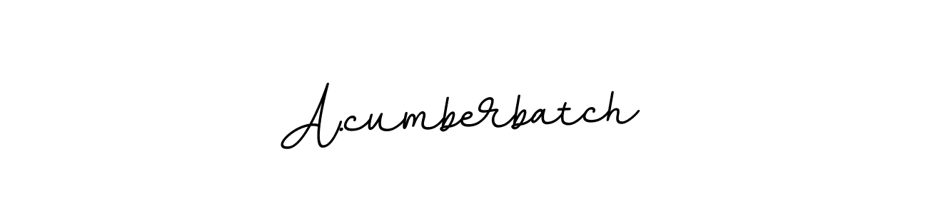 Create a beautiful signature design for name A.cumberbatch. With this signature (BallpointsItalic-DORy9) fonts, you can make a handwritten signature for free. A.cumberbatch signature style 11 images and pictures png