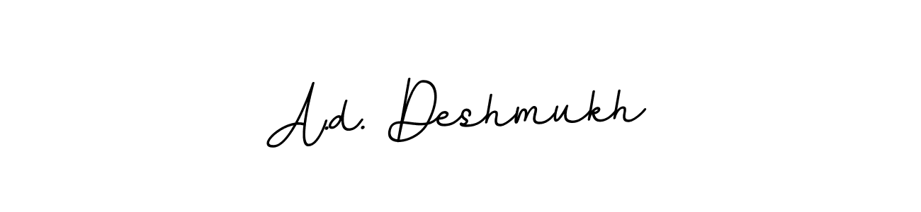 A.d. Deshmukh stylish signature style. Best Handwritten Sign (BallpointsItalic-DORy9) for my name. Handwritten Signature Collection Ideas for my name A.d. Deshmukh. A.d. Deshmukh signature style 11 images and pictures png