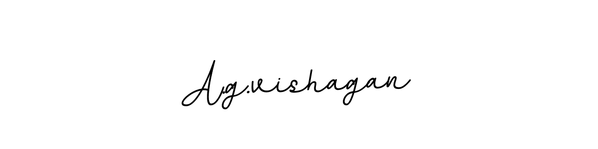 Create a beautiful signature design for name A.g.vishagan. With this signature (BallpointsItalic-DORy9) fonts, you can make a handwritten signature for free. A.g.vishagan signature style 11 images and pictures png