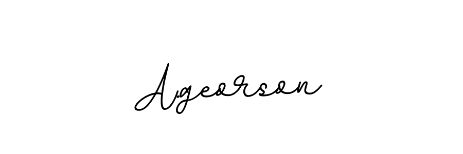 Also we have A.georson name is the best signature style. Create professional handwritten signature collection using BallpointsItalic-DORy9 autograph style. A.georson signature style 11 images and pictures png