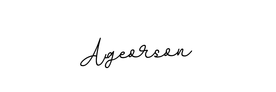 Create a beautiful signature design for name A.georson. With this signature (BallpointsItalic-DORy9) fonts, you can make a handwritten signature for free. A.georson signature style 11 images and pictures png