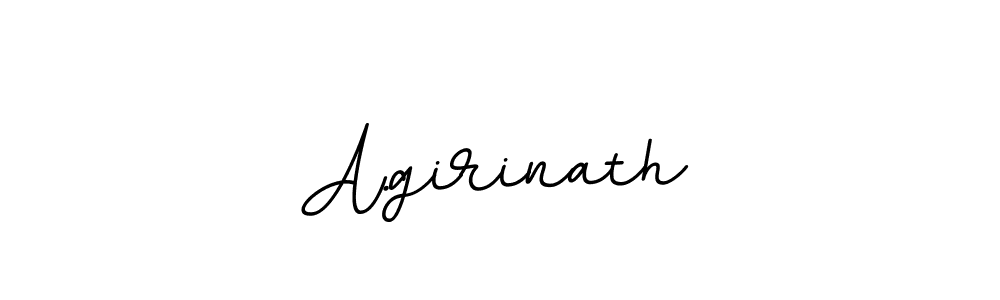 Also we have A.girinath name is the best signature style. Create professional handwritten signature collection using BallpointsItalic-DORy9 autograph style. A.girinath signature style 11 images and pictures png