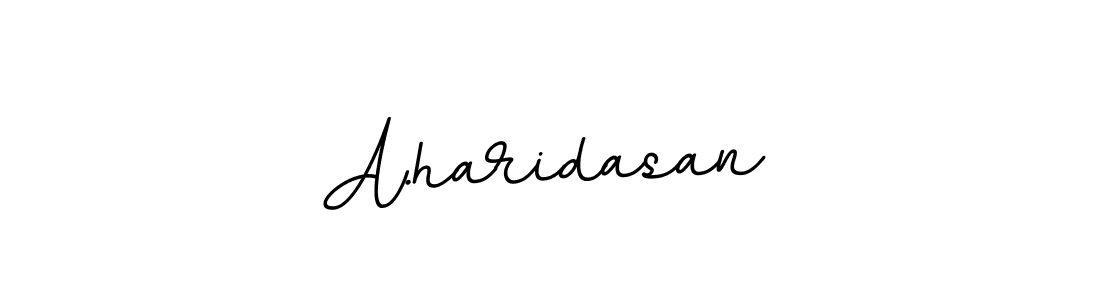 Make a beautiful signature design for name A.haridasan. With this signature (BallpointsItalic-DORy9) style, you can create a handwritten signature for free. A.haridasan signature style 11 images and pictures png