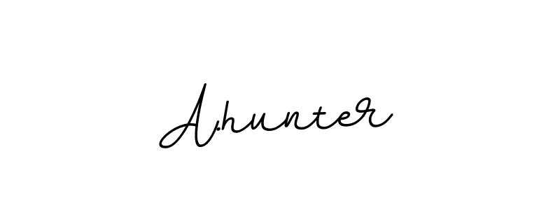 Also You can easily find your signature by using the search form. We will create A.hunter name handwritten signature images for you free of cost using BallpointsItalic-DORy9 sign style. A.hunter signature style 11 images and pictures png