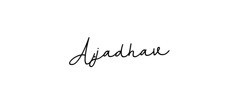 Make a beautiful signature design for name A.jadhav. With this signature (BallpointsItalic-DORy9) style, you can create a handwritten signature for free. A.jadhav signature style 11 images and pictures png