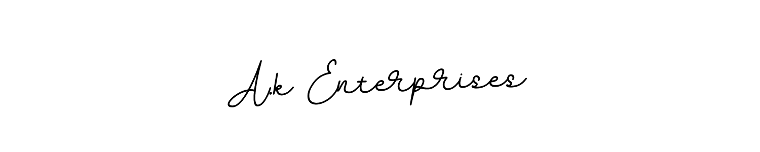 It looks lik you need a new signature style for name A.k Enterprises. Design unique handwritten (BallpointsItalic-DORy9) signature with our free signature maker in just a few clicks. A.k Enterprises signature style 11 images and pictures png