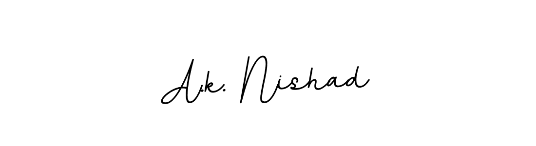 Create a beautiful signature design for name A.k. Nishad. With this signature (BallpointsItalic-DORy9) fonts, you can make a handwritten signature for free. A.k. Nishad signature style 11 images and pictures png