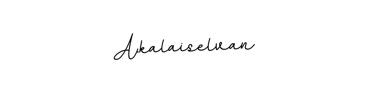 Create a beautiful signature design for name A.kalaiselvan. With this signature (BallpointsItalic-DORy9) fonts, you can make a handwritten signature for free. A.kalaiselvan signature style 11 images and pictures png