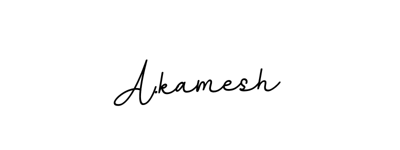 Make a beautiful signature design for name A.kamesh. With this signature (BallpointsItalic-DORy9) style, you can create a handwritten signature for free. A.kamesh signature style 11 images and pictures png