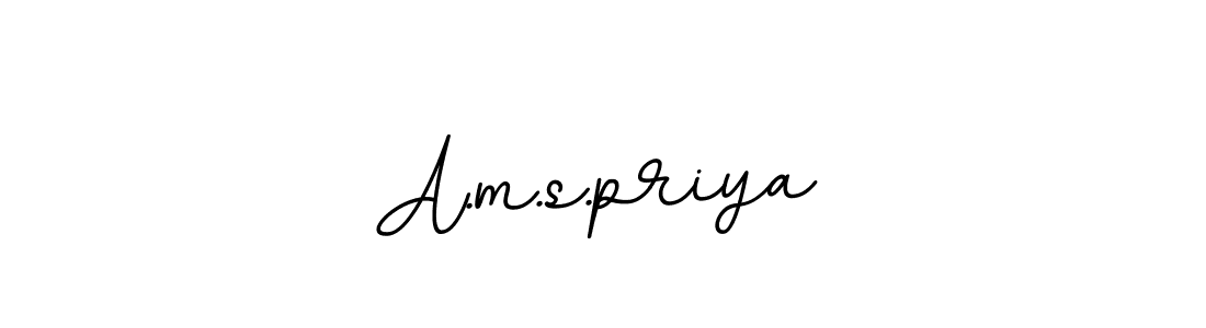 You should practise on your own different ways (BallpointsItalic-DORy9) to write your name (A.m.s.priya) in signature. don't let someone else do it for you. A.m.s.priya signature style 11 images and pictures png