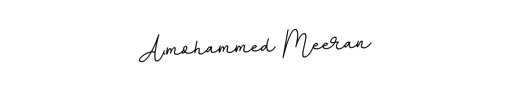 The best way (BallpointsItalic-DORy9) to make a short signature is to pick only two or three words in your name. The name A.mohammed Meeran include a total of six letters. For converting this name. A.mohammed Meeran signature style 11 images and pictures png