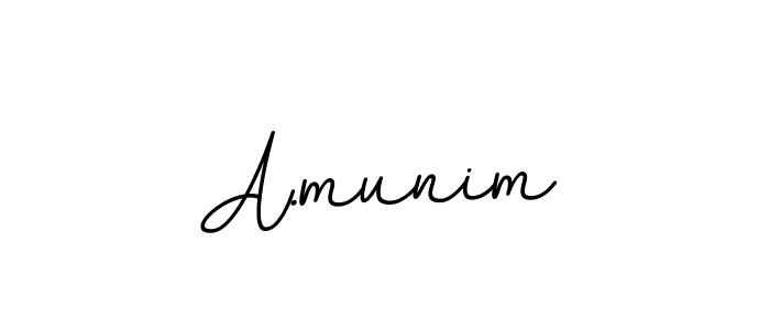 The best way (BallpointsItalic-DORy9) to make a short signature is to pick only two or three words in your name. The name A.munim include a total of six letters. For converting this name. A.munim signature style 11 images and pictures png