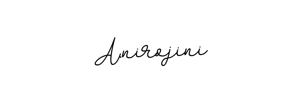 How to make A.nirojini name signature. Use BallpointsItalic-DORy9 style for creating short signs online. This is the latest handwritten sign. A.nirojini signature style 11 images and pictures png