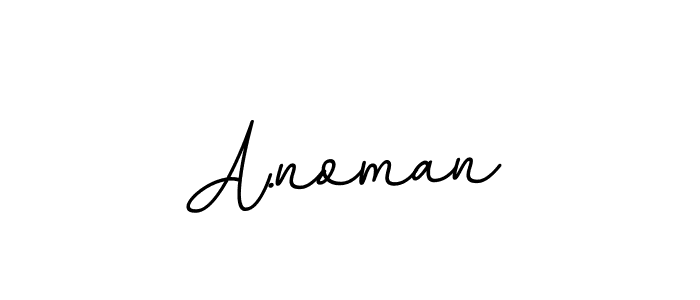 Use a signature maker to create a handwritten signature online. With this signature software, you can design (BallpointsItalic-DORy9) your own signature for name A.noman. A.noman signature style 11 images and pictures png