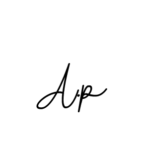 How to make A.p name signature. Use BallpointsItalic-DORy9 style for creating short signs online. This is the latest handwritten sign. A.p signature style 11 images and pictures png