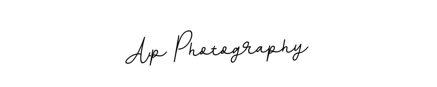 Use a signature maker to create a handwritten signature online. With this signature software, you can design (BallpointsItalic-DORy9) your own signature for name A.p Photography. A.p Photography signature style 11 images and pictures png