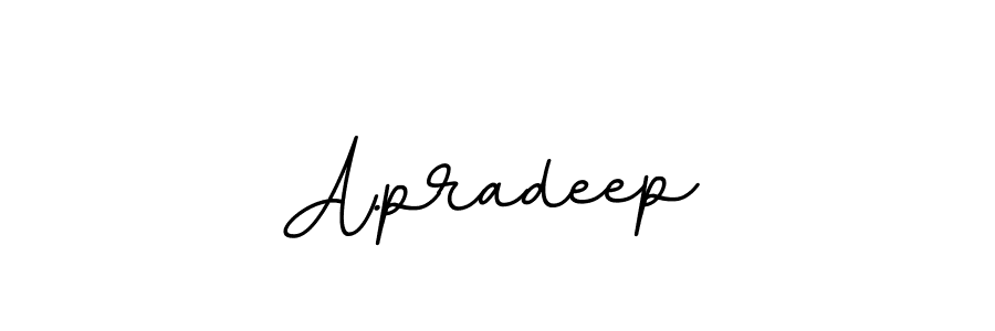 A.pradeep stylish signature style. Best Handwritten Sign (BallpointsItalic-DORy9) for my name. Handwritten Signature Collection Ideas for my name A.pradeep. A.pradeep signature style 11 images and pictures png