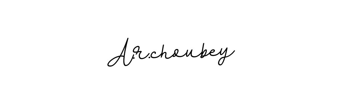 Use a signature maker to create a handwritten signature online. With this signature software, you can design (BallpointsItalic-DORy9) your own signature for name A.r.choubey. A.r.choubey signature style 11 images and pictures png