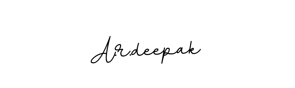 BallpointsItalic-DORy9 is a professional signature style that is perfect for those who want to add a touch of class to their signature. It is also a great choice for those who want to make their signature more unique. Get A.r.deepak name to fancy signature for free. A.r.deepak signature style 11 images and pictures png