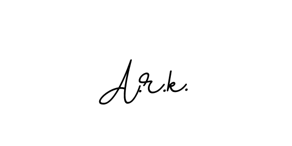 A.r.k. stylish signature style. Best Handwritten Sign (BallpointsItalic-DORy9) for my name. Handwritten Signature Collection Ideas for my name A.r.k.. A.r.k. signature style 11 images and pictures png