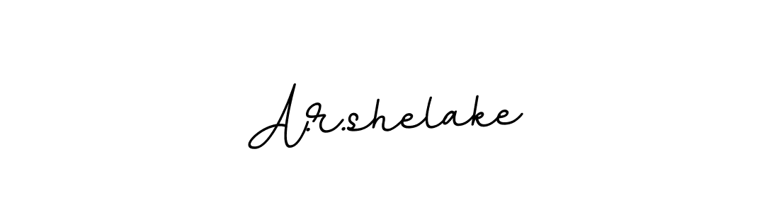 The best way (BallpointsItalic-DORy9) to make a short signature is to pick only two or three words in your name. The name A.r.shelake include a total of six letters. For converting this name. A.r.shelake signature style 11 images and pictures png