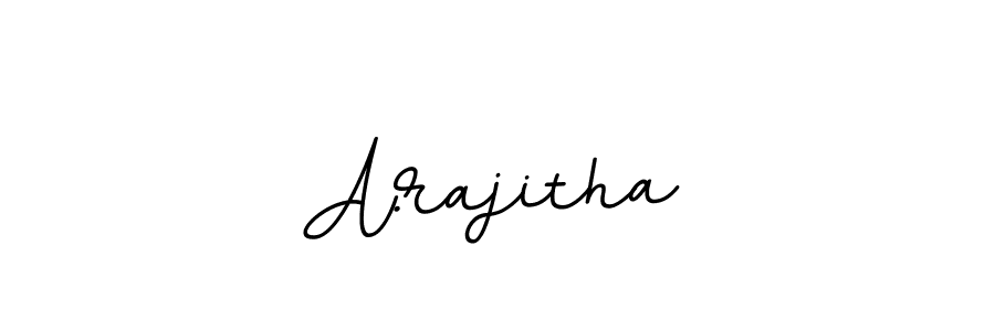 A.rajitha stylish signature style. Best Handwritten Sign (BallpointsItalic-DORy9) for my name. Handwritten Signature Collection Ideas for my name A.rajitha. A.rajitha signature style 11 images and pictures png