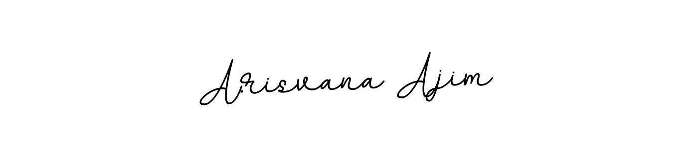 Create a beautiful signature design for name A.risvana Ajim. With this signature (BallpointsItalic-DORy9) fonts, you can make a handwritten signature for free. A.risvana Ajim signature style 11 images and pictures png