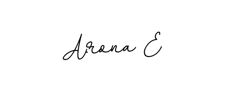 Design your own signature with our free online signature maker. With this signature software, you can create a handwritten (BallpointsItalic-DORy9) signature for name A.rona E. A.rona E signature style 11 images and pictures png