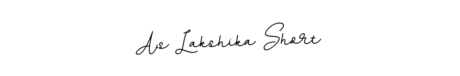 Create a beautiful signature design for name A.s Lakshika Short. With this signature (BallpointsItalic-DORy9) fonts, you can make a handwritten signature for free. A.s Lakshika Short signature style 11 images and pictures png