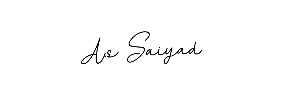 A.s Saiyad stylish signature style. Best Handwritten Sign (BallpointsItalic-DORy9) for my name. Handwritten Signature Collection Ideas for my name A.s Saiyad. A.s Saiyad signature style 11 images and pictures png
