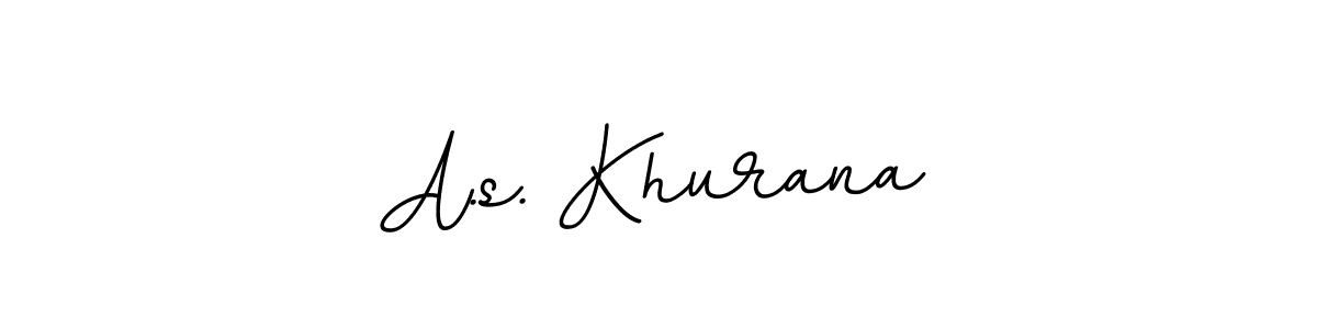 How to make A.s. Khurana name signature. Use BallpointsItalic-DORy9 style for creating short signs online. This is the latest handwritten sign. A.s. Khurana signature style 11 images and pictures png