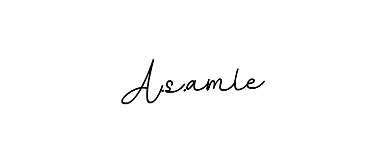 How to make A.s.amle signature? BallpointsItalic-DORy9 is a professional autograph style. Create handwritten signature for A.s.amle name. A.s.amle signature style 11 images and pictures png