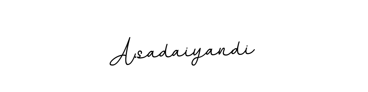 You should practise on your own different ways (BallpointsItalic-DORy9) to write your name (A.sadaiyandi) in signature. don't let someone else do it for you. A.sadaiyandi signature style 11 images and pictures png