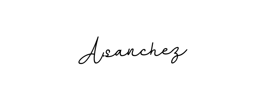 Create a beautiful signature design for name A.sanchez. With this signature (BallpointsItalic-DORy9) fonts, you can make a handwritten signature for free. A.sanchez signature style 11 images and pictures png