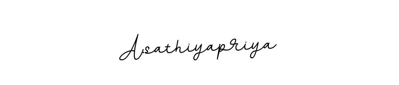 The best way (BallpointsItalic-DORy9) to make a short signature is to pick only two or three words in your name. The name A.sathiyapriya include a total of six letters. For converting this name. A.sathiyapriya signature style 11 images and pictures png