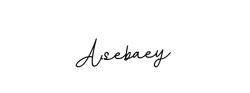 A.sebaey stylish signature style. Best Handwritten Sign (BallpointsItalic-DORy9) for my name. Handwritten Signature Collection Ideas for my name A.sebaey. A.sebaey signature style 11 images and pictures png